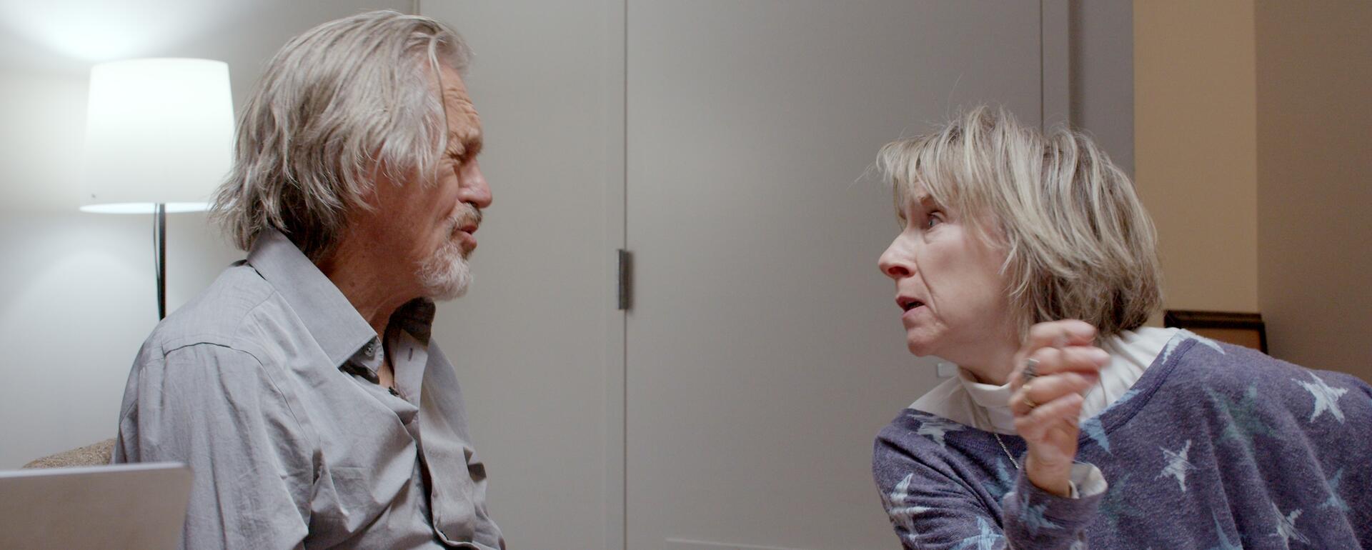 Actors Miles Anderson and Bella Merlin (left to right) are entrenched in the characters they are playing.