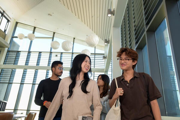 Students at UCR Student Center