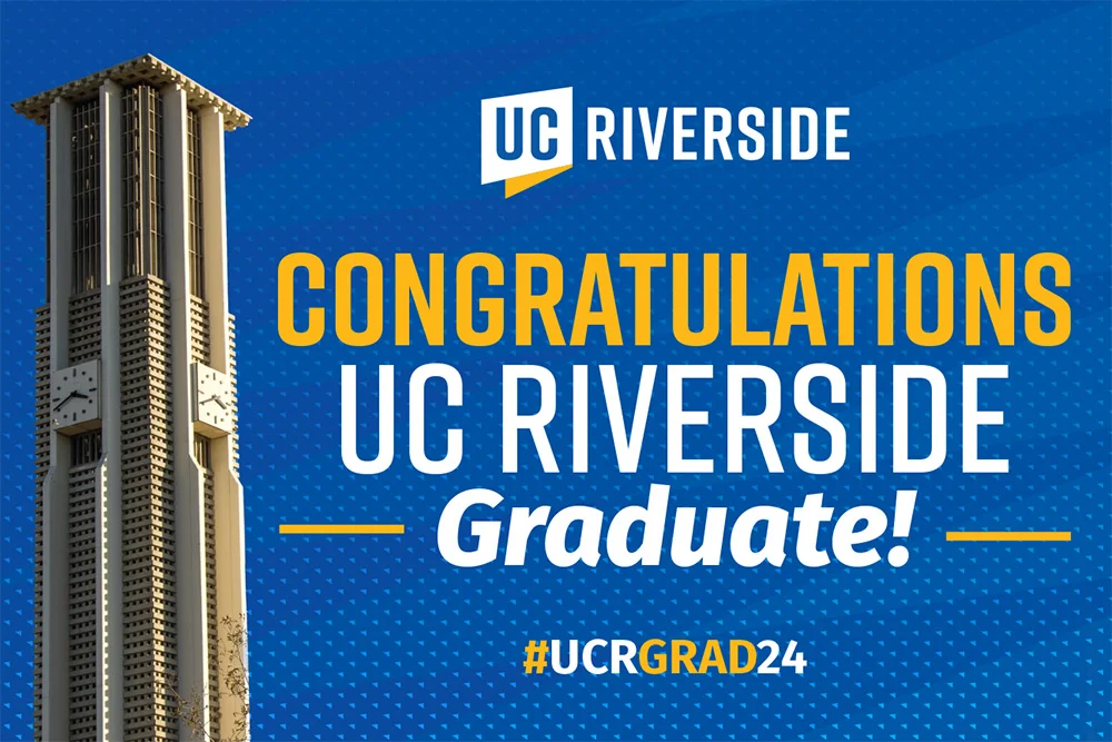 Congrats UCR Graduate 12x18