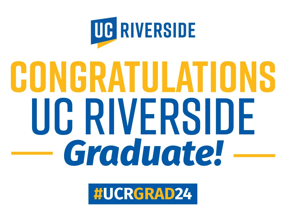 Congrats UCR Graduate 8.5x11